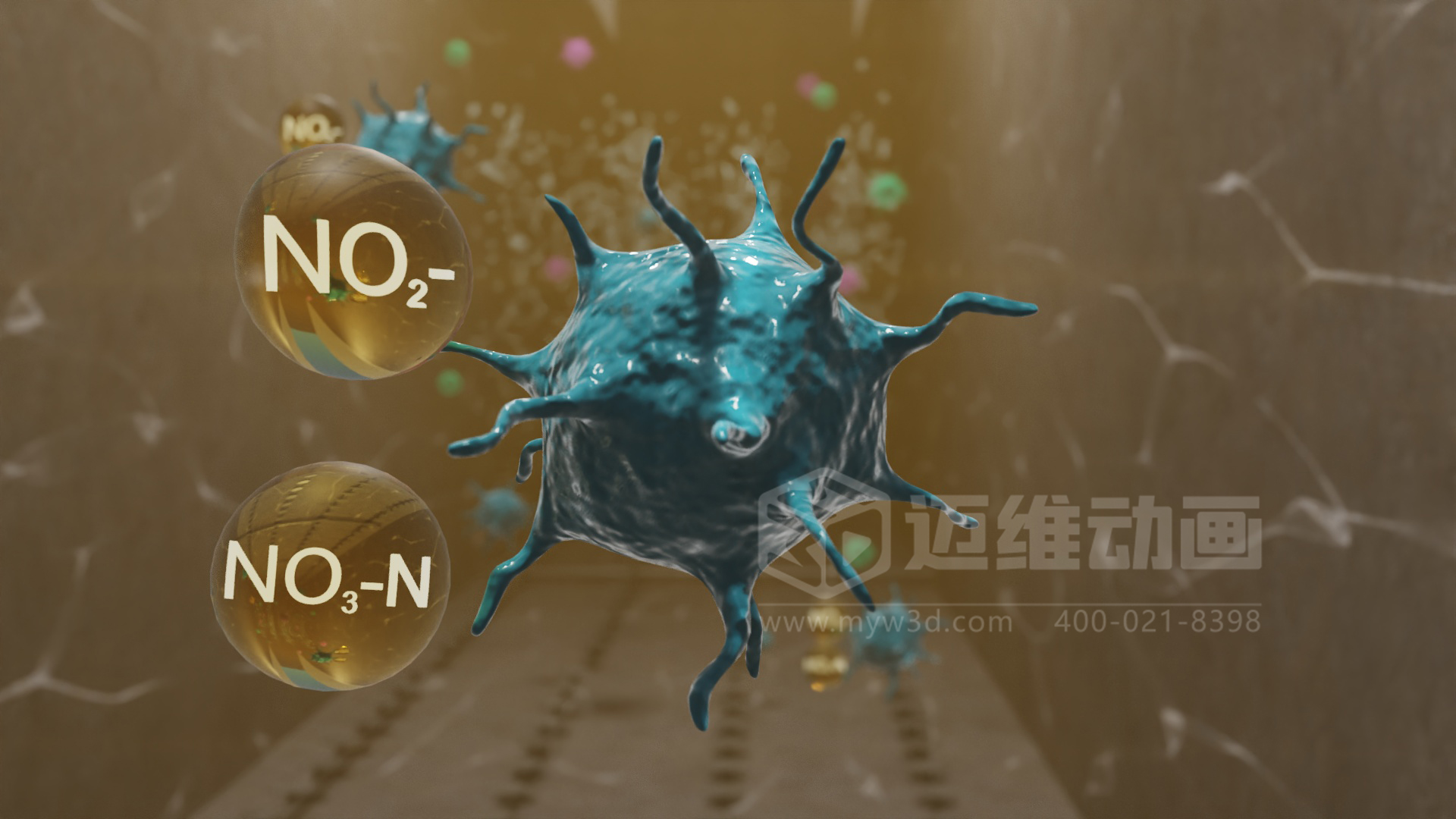 工業(yè)三維動(dòng)畫(huà)制作,企業(yè)展示市政污水處理技術(shù)的得力宣傳展示工具！(圖3)