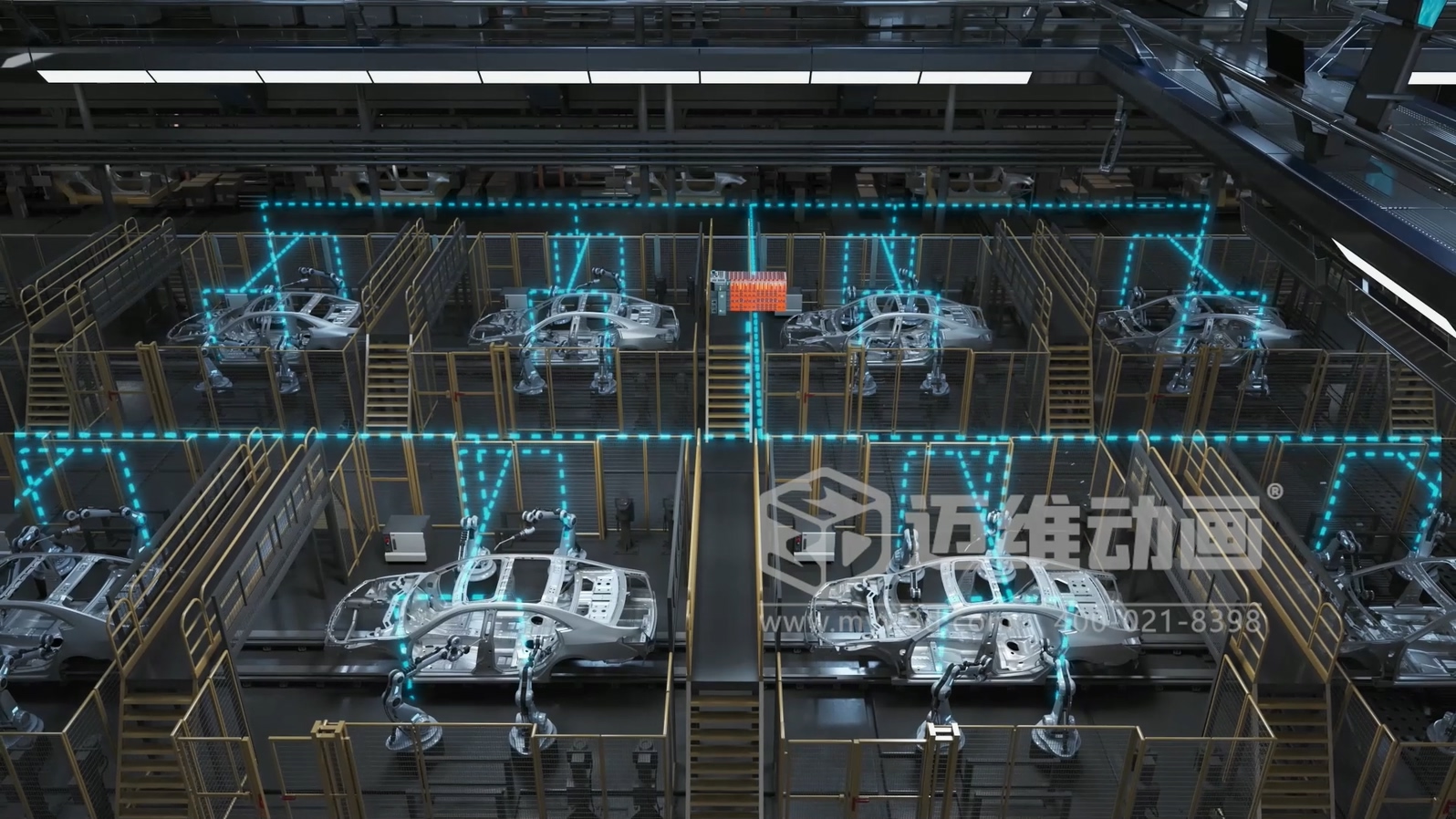 工業(yè)自動(dòng)化 3D 動(dòng)畫如何精準(zhǔn)呈現(xiàn)？邁維動(dòng)畫為可編程邏輯控制器打造爆款產(chǎn)品動(dòng)畫宣傳片(圖4)
